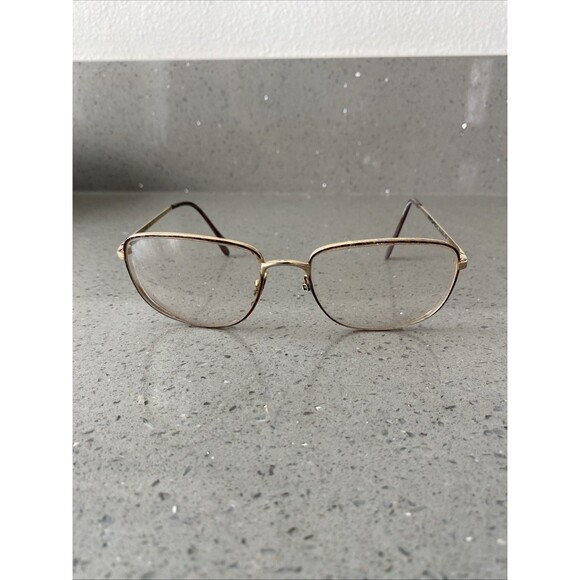 Vintage Girard France 4380 55-140 Brown Gold Eyeglasses FRAMES ONLY READ - Picture 2 of 7